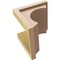 Ekena Millwork 9"W x 9"D x 9"H Wide Emerson Rough Cedar Woodgrain TimberThane Corbel, Primed Tan CORUR09X09X09EMRRCPR - alternate 5